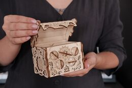 EscapeWelt 3D dřevěná skládačka hlavolamu Secret Treasure Box