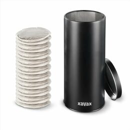 Dóza XAVAX Barista na kávové/ čajové kapsle a jiné, kovová, matná černá