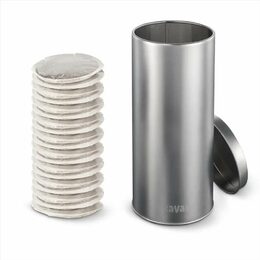 Dóza XAVAX Barist na kávové/ čajové kapsle a jiné, kovová, stříbrná