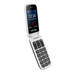 Telefon CPA Halo 25 Senior černý s nabíjecím stojánkem