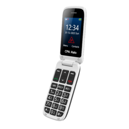 Telefon CPA Halo 25 Senior černý s nabíjecím stojánkem