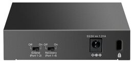 Switch TP-Link LS105GP 1x GLAN, 4x GLAN s PoE+, 65W