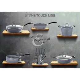 BERLINGERHAUS Kastrol s mramorovým povrchem 20 cm Gray Stone Touch Line BH-1151