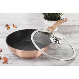 BERLINGERHAUS Pánev hluboká s poklicí 24 cm Rosegold Metallic Line BH-1517