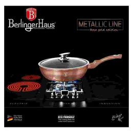 BERLINGERHAUS Pánev hluboká s poklicí 24 cm Rosegold Metallic Line BH-1517