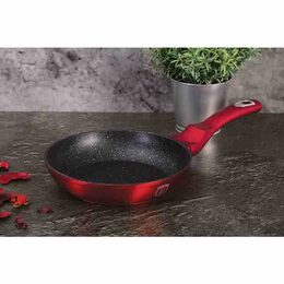 BERLINGERHAUS Sada pánví s mramorovým povrchem 3 ks Burgundy Metallic Line gril BH-1289