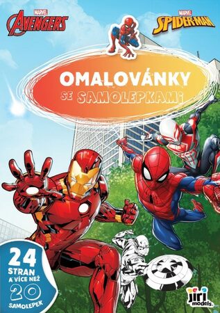 Omalovánky se samolepkami A4 Marvel 21x30cm