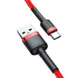 Datový kabel Baseus Cafule USB-C 2m 2A červený