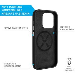 MagFlow iPhone 15 Plus, black FIXED