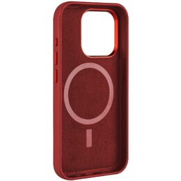 MagLeather iPhone 15, červený FIXED