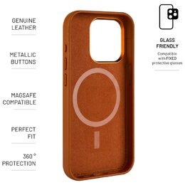 MagLeather iPhone 15 Plus, hnědý FIXED