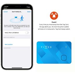 Smart tracker Card,Find My,modrý FIXED