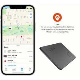 Smart tracker Card,Find My,černý FIXED