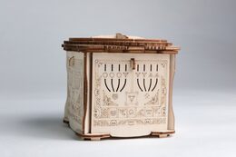 EscapeWelt 3D dřevěná skládačka hlavolamu Secret Lock Box
