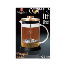 BERLINGERHAUS Konvička na čaj a kávu French Press 800 ml Rosegold Metallic Line BH-1495