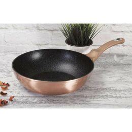 BERLINGERHAUS Wok s mramorovým povrchem 28 cm Rosegold Metallic Line BH-1512