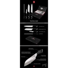 BERLINGERHAUS Sada nožů 4 ks Velvet nerez / černá BH-2017