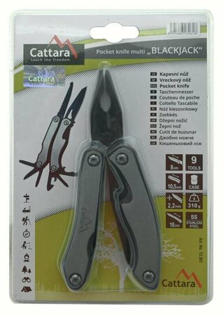 Nůž Cattara BLACKJACK multifunkční 10,5 cm