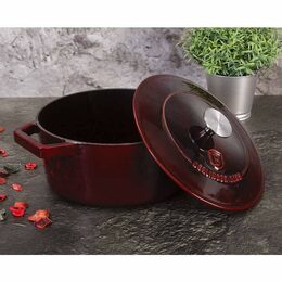 BERLINGERHAUS Pekáč litinový s poklicí 24 cm Burgundy Line BH-6497