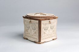 EscapeWelt 3D dřevěná skládačka hlavolamu Secret Lock Box