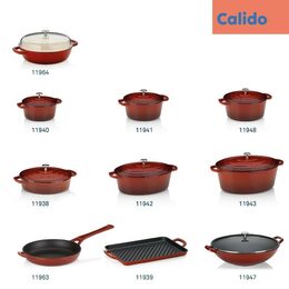 KELA Wok s poklicí litinový CALIDO 36 cm KL-11947