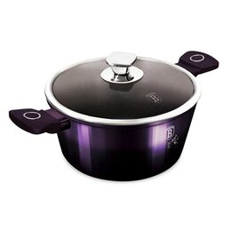 BERLINGERHAUS Kastrol s poklicí s titanovým povrchem 24 cm Purple Eclipse Collection BH-6629