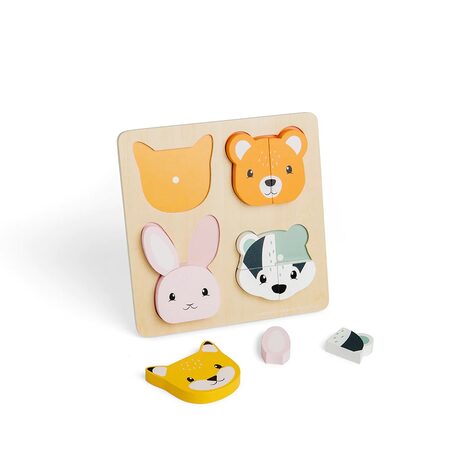 Bigjigs Toys Vkládací puzzle počítání, 10 dílků