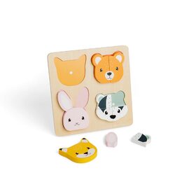Bigjigs Toys Vkládací puzzle počítání, 10 dílků