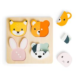 Bigjigs Toys Vkládací puzzle počítání, 10 dílků