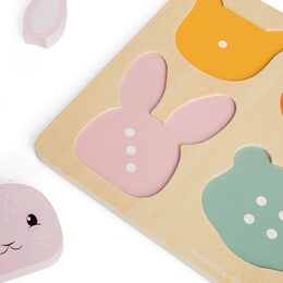 Bigjigs Toys Vkládací puzzle počítání, 10 dílků