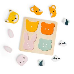Bigjigs Toys Vkládací puzzle počítání, 10 dílků
