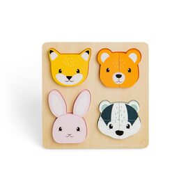 Bigjigs Toys Vkládací puzzle počítání, 10 dílků