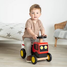 Bigjigs Toys Dřevěné odrážedlo Traktor