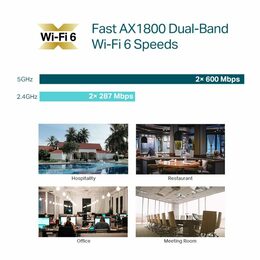 WiFi router TP-Link EAP613(5-pack) stropní AP WiFi 6, 1x GLan, 2,4 a 5 GHz, AX1800, bez PoE adaptéru, Omada SDN
