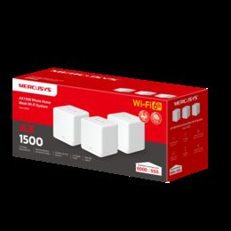 WiFi router TP-Link Mercusys Halo H60X(3-pack) WiFi 6, AX1500, 3x GLAN2,4/5 GHz