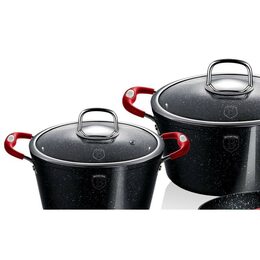 BERLINGERHAUS Sada nádobí s mramorovým povrchem 10 ks Black Stone Touch Line BH-1166