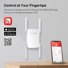 WiFi extender TP-Link Mercusys ME50G AP/Extender/Repeater - AC1900, 1x GLAN