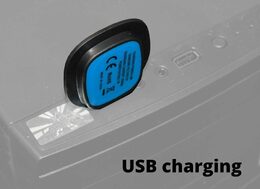 LED čelovka Cattara čepice BLACK s LED svítilnou USB nabíjení