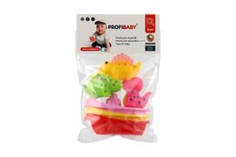 Lodičky 3ks + dinosaurus 3ks do vody stříkací plast mix druhů v sáčku 17x24cm 0m+