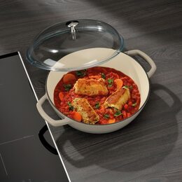 KELA Hluboká pánev litinová CALIDO 28 cm 3,8 l šedá KL-12614