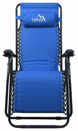 Židle Cattara LIVORNO kempingová polohovací modrá