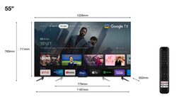 TCL 55C649 TV SMART Google TV QLED/139cm/4K UHD/3100 PPI/50Hz/Direct LED/HDR10+/