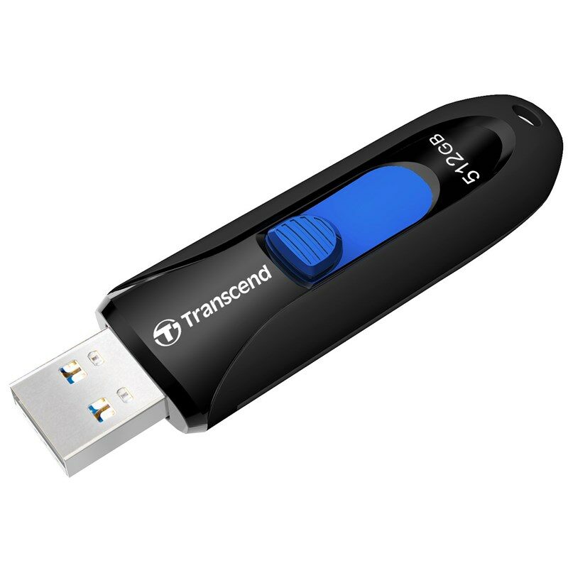 Flash USB Transcend JetFlash 790K 512 GB USB 3.1 - černý/modrý