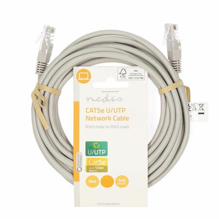 Nedis CCGL85101GY150 LAN UTP kabel CAT5e 15m