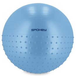 Spokey HALF FIT 2v1 Masážní gymnastický míč, 55 cm, modrý