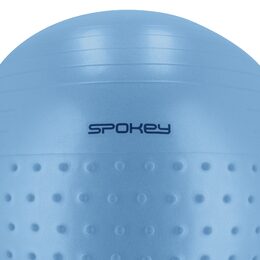 Spokey HALF FIT 2v1 Masážní gymnastický míč, 75 cm, modrý