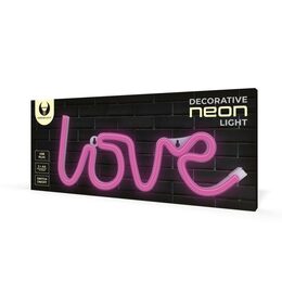 Dekorativní LED neon Love růžový