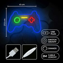 Dekorativní PLEXI LED neon Gamepad multicolor