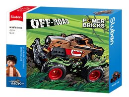 Sluban Power Bricks Natahovací Oranžovo-černý závodní Off-road