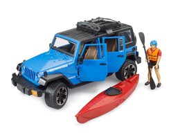 Bruder Jeep Wrangler Rubicon s kajakem a figurkou 1:16